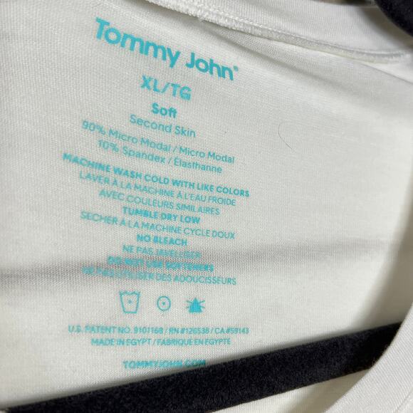 Tommy John Second Skin Crewneck Undershirt White Size XL - Picture 5 of 7